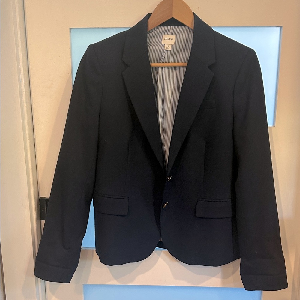 J. Crew Classic “Schoolboy” Navy Blue Blazer size 10